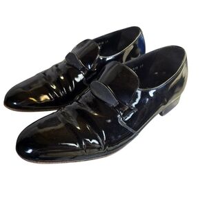 Florsheim Designer Collection Black Patent Leather Shoes Mens Size 10.5